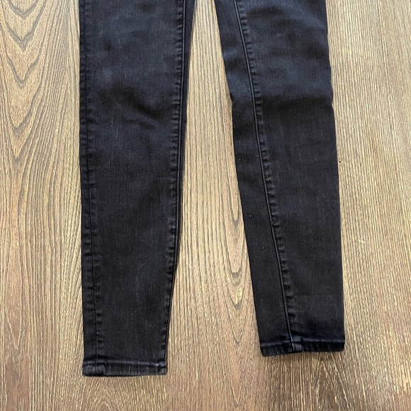American Eagle Skinny Jeans High Rise Next Level Stretch Denim Black Size 2 - Picture 2 of 11